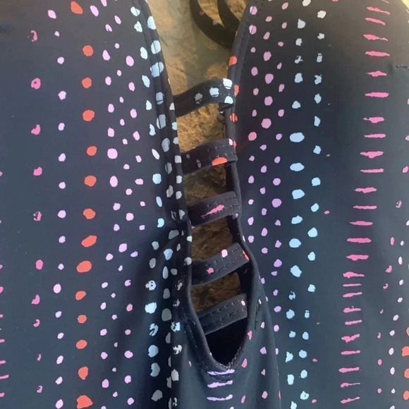 Rachel Roy Navy Multi One Piece Swimsuit - Picture 8 of 10